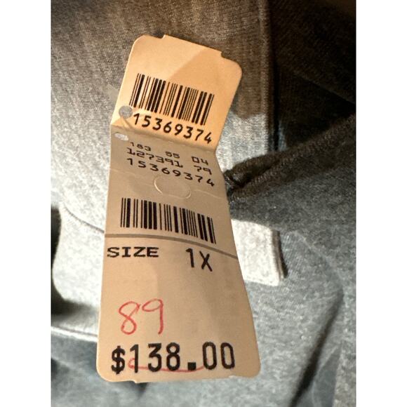 Talbots Woman Vintage Single Button Open Cardigan Sweater Gray Deadstock Size 1X - Picture 12 of 12